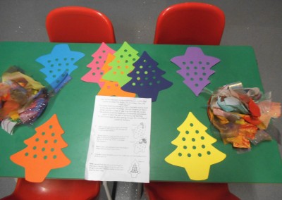 Christmas craft at Greatworth PreSchool Near Brackley