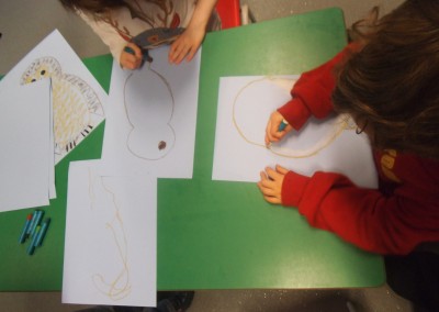 Owl drawing World Book Day at Greatworth PreSchool Near Brackley