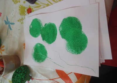 clover art at Greatworth PreSchool Near Brackley3